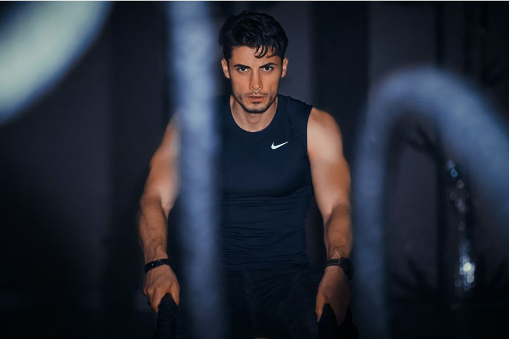 Male fitness model